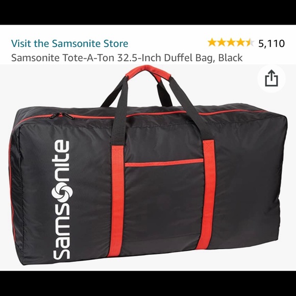 Samsonite Tote-aTon Duffel Bag foldable, travel - Picture 6 of 8